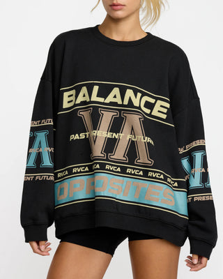 RVCA Women's Puck It Pullover Sweater - Black