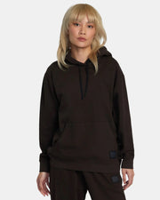 RVCA Women's Selects Hooded Base Layer Top - Chocolate Torte