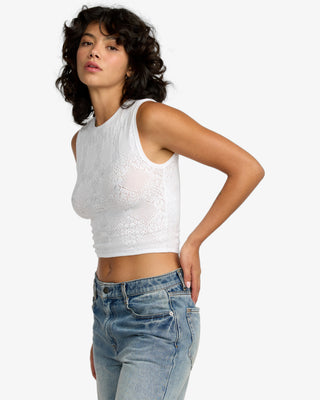 RVCA Women's Shiver Sweater - Whisper White