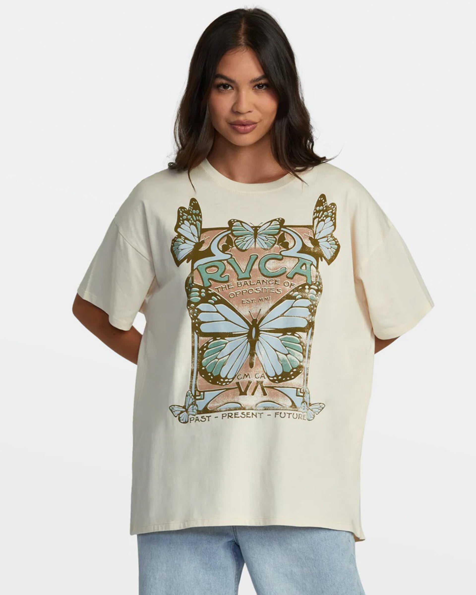 RVCA Women's Social Butter Fly S/S T-Shirt