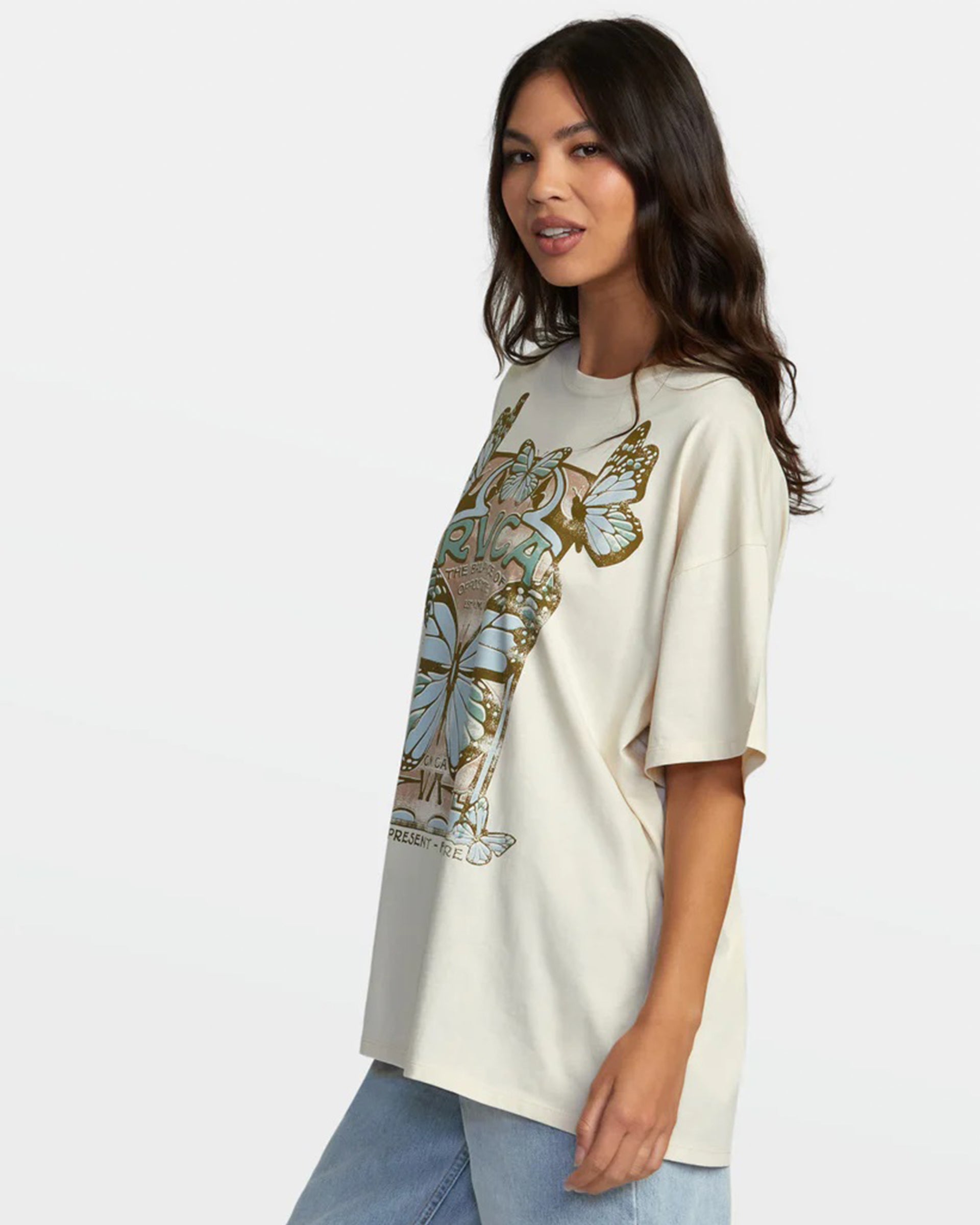 RVCA Women's Social Butter Fly S/S T-Shirt