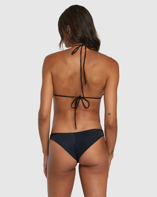 RVCA Women's Solid Halter Triangle Bikini Top - RVCA Black