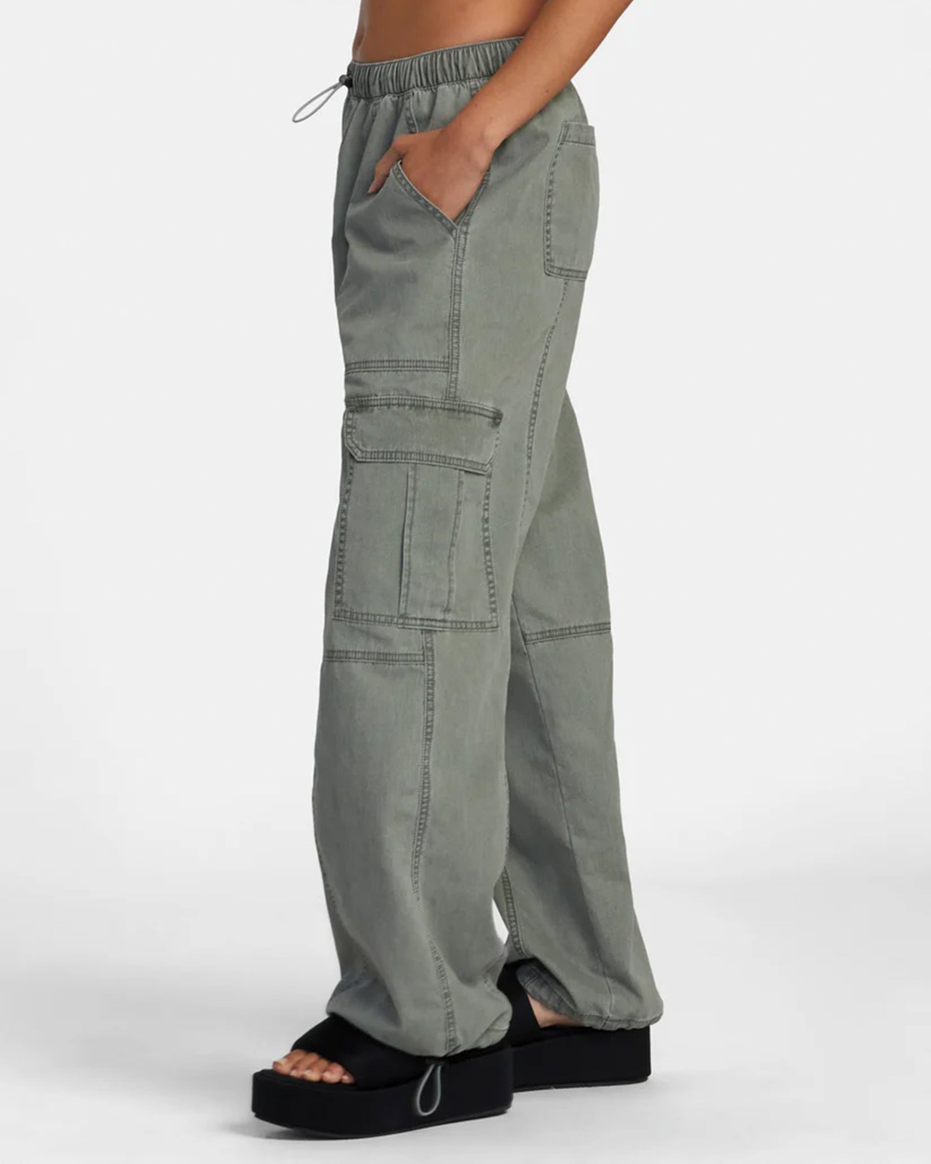 RVCA Women's Stowaway Cargo Pants - Olive