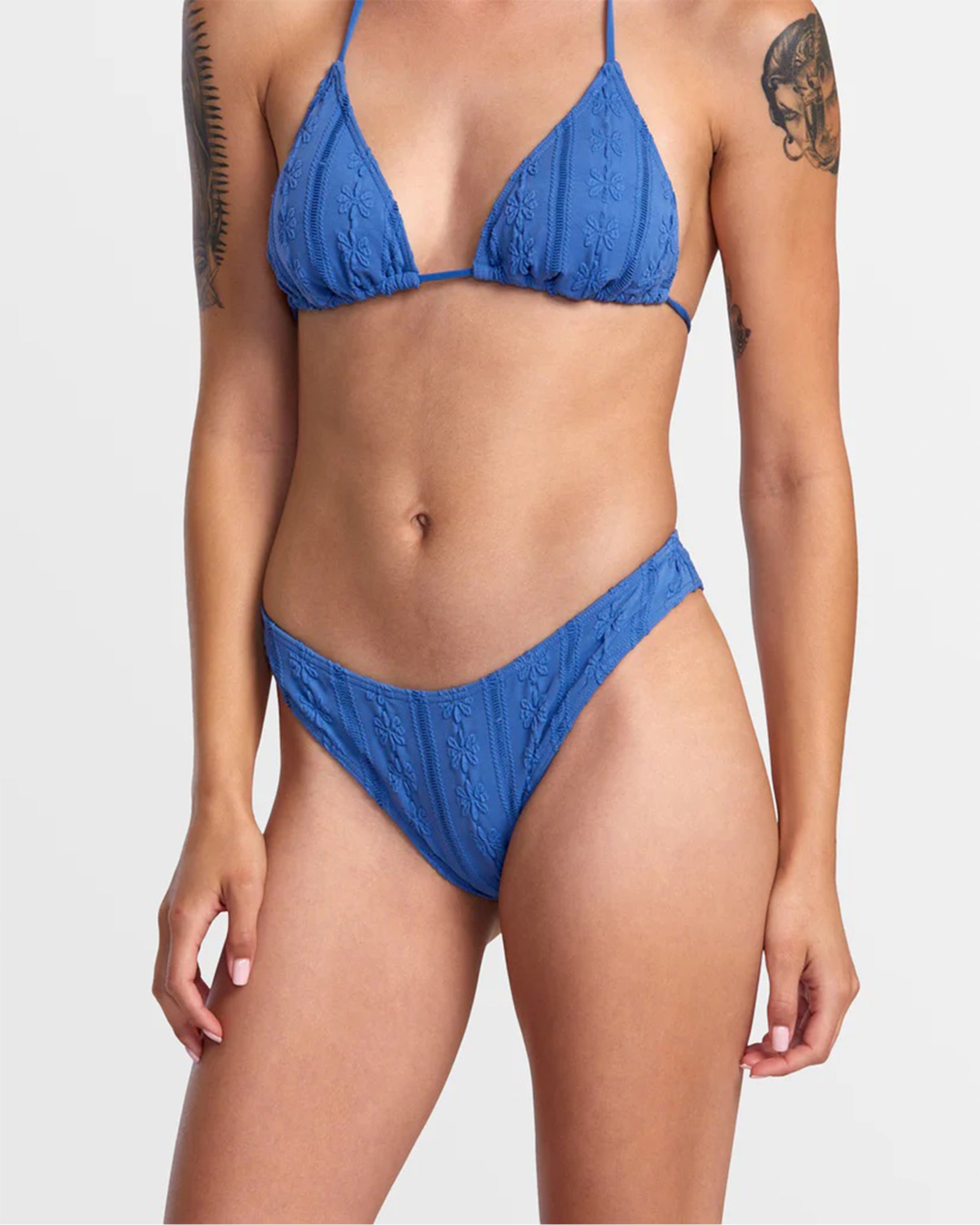 RVCA Women's Sweetness High Leg French Bikini Bottom