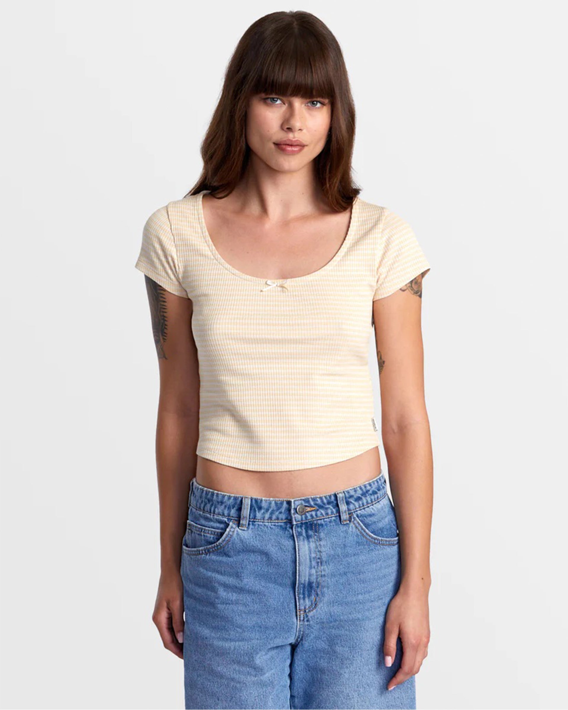 RVCA Women's Sweet Wide Rib T-Shirt