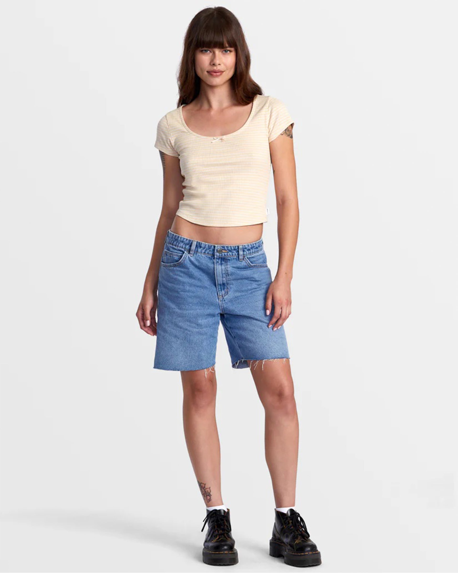 RVCA Women's Sweet Wide Rib T-Shirt