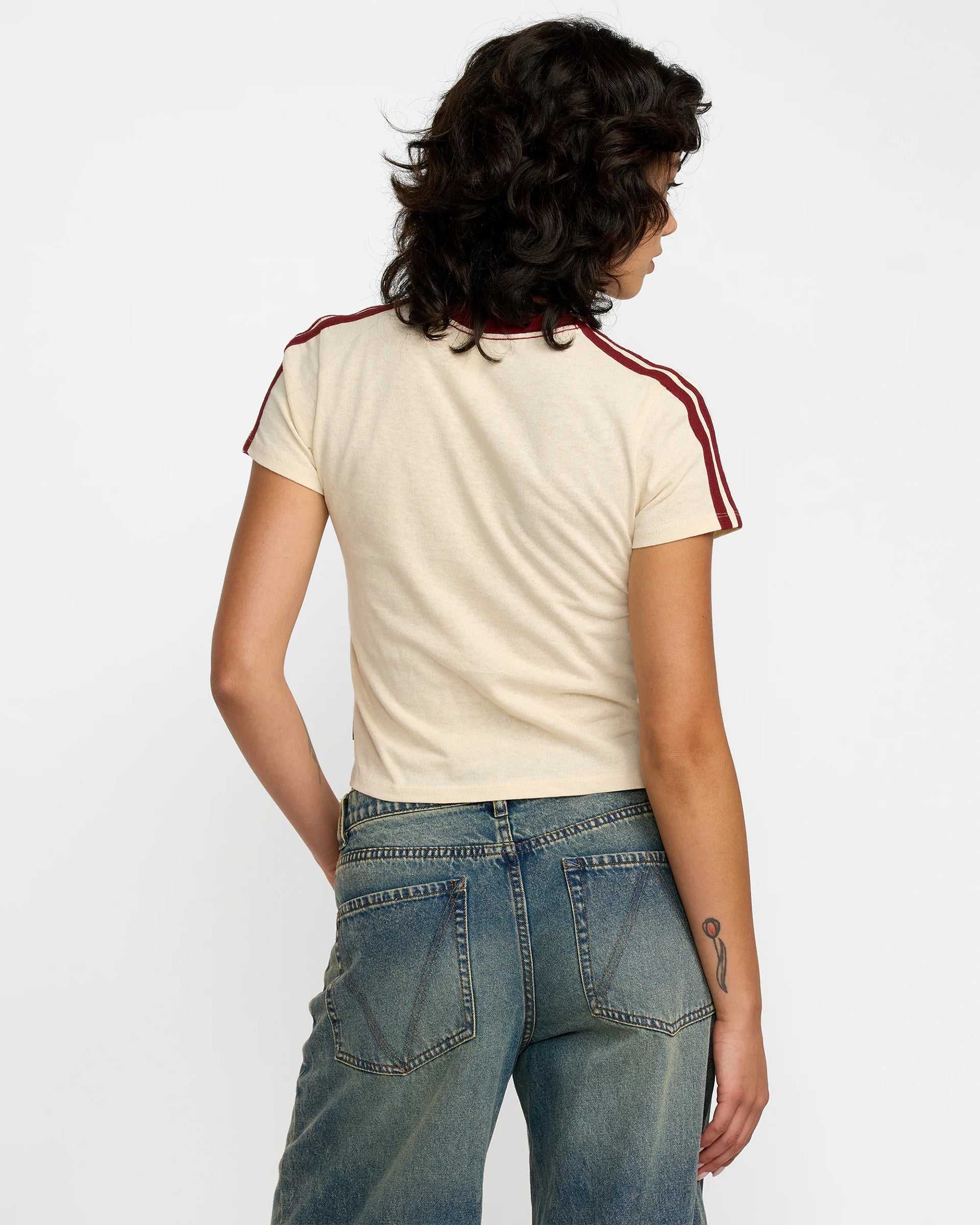 RVCA Women's That Balance Baby Tee - Sand