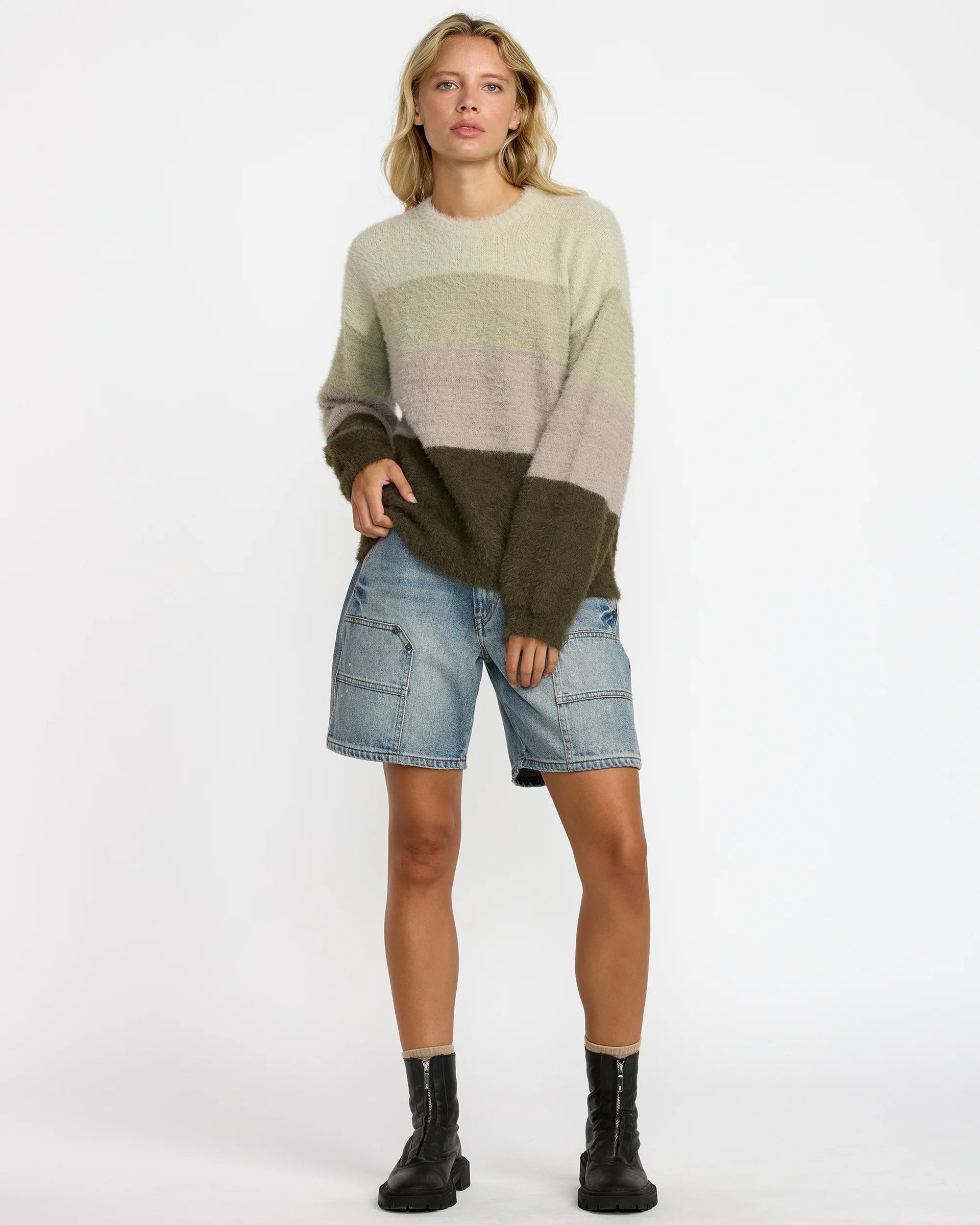 RVCA Women's Ty Sweater - Cypress Green