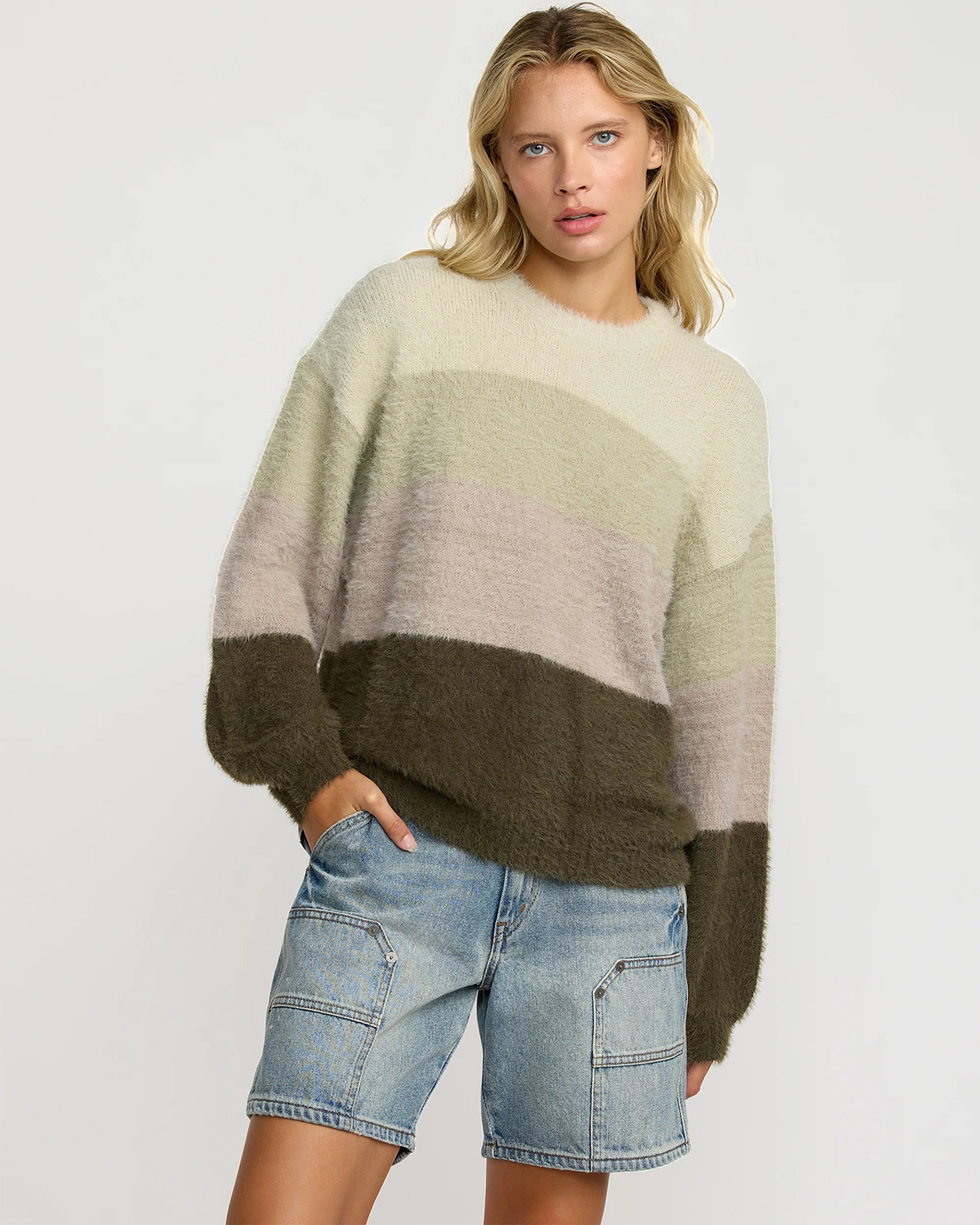 RVCA Women's Ty Sweater - Cypress Green