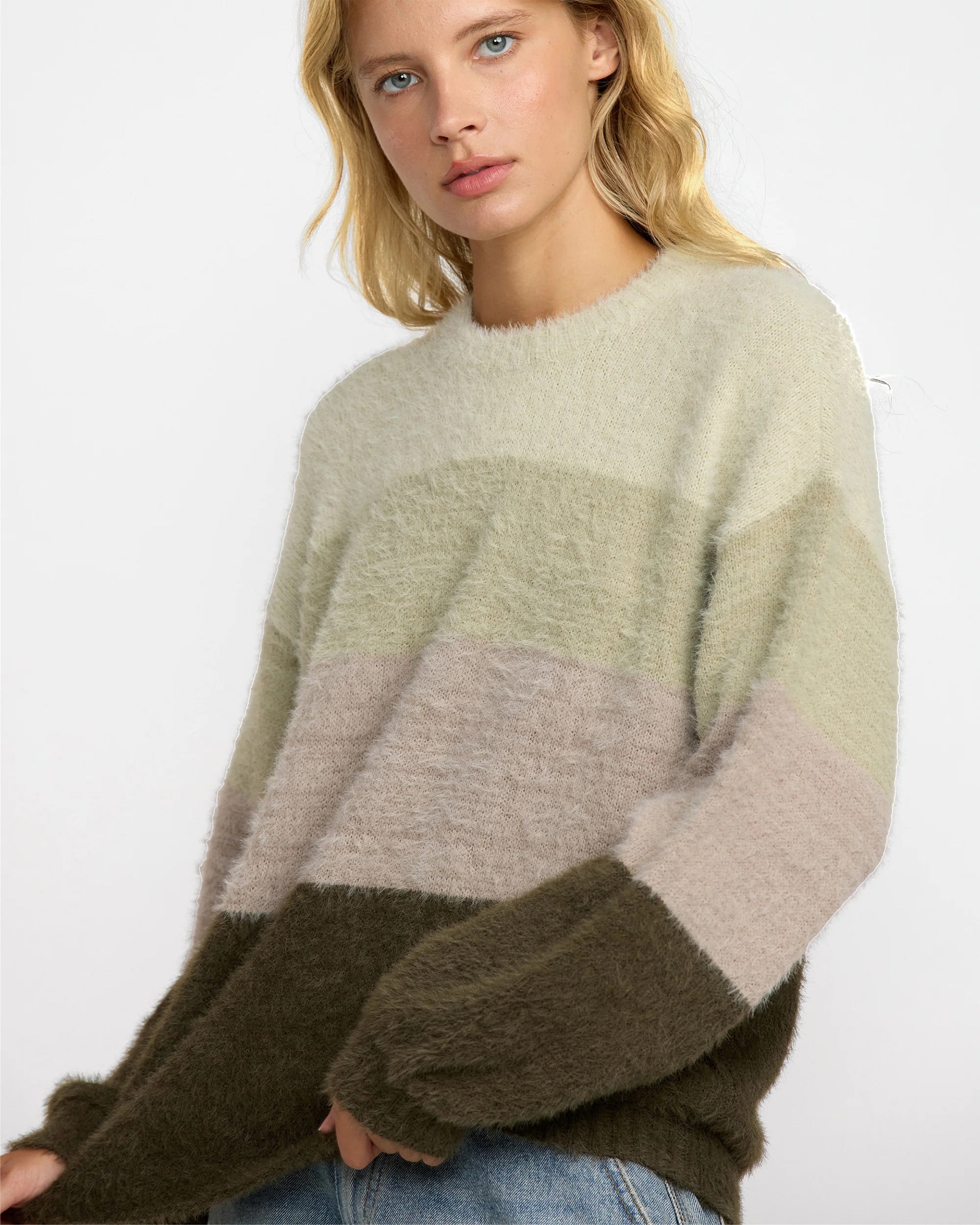 RVCA Women's Ty Sweater - Cypress Green