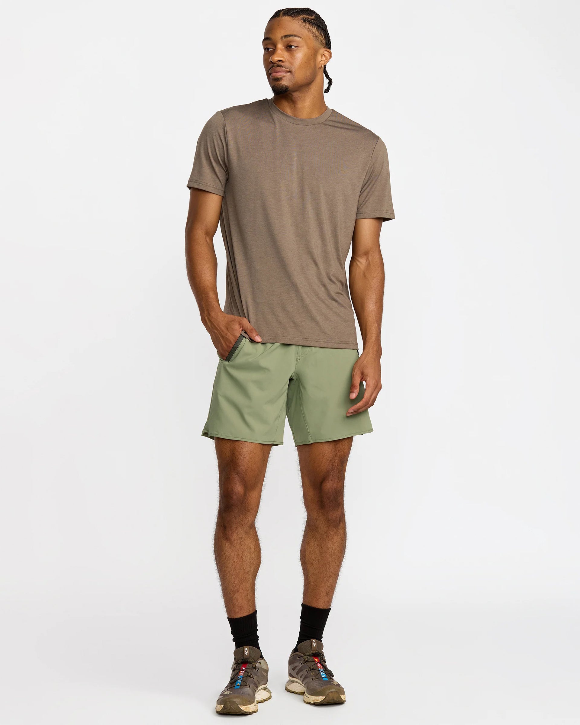 RVCA Yogger Stretch 17" Short - Ranger Green