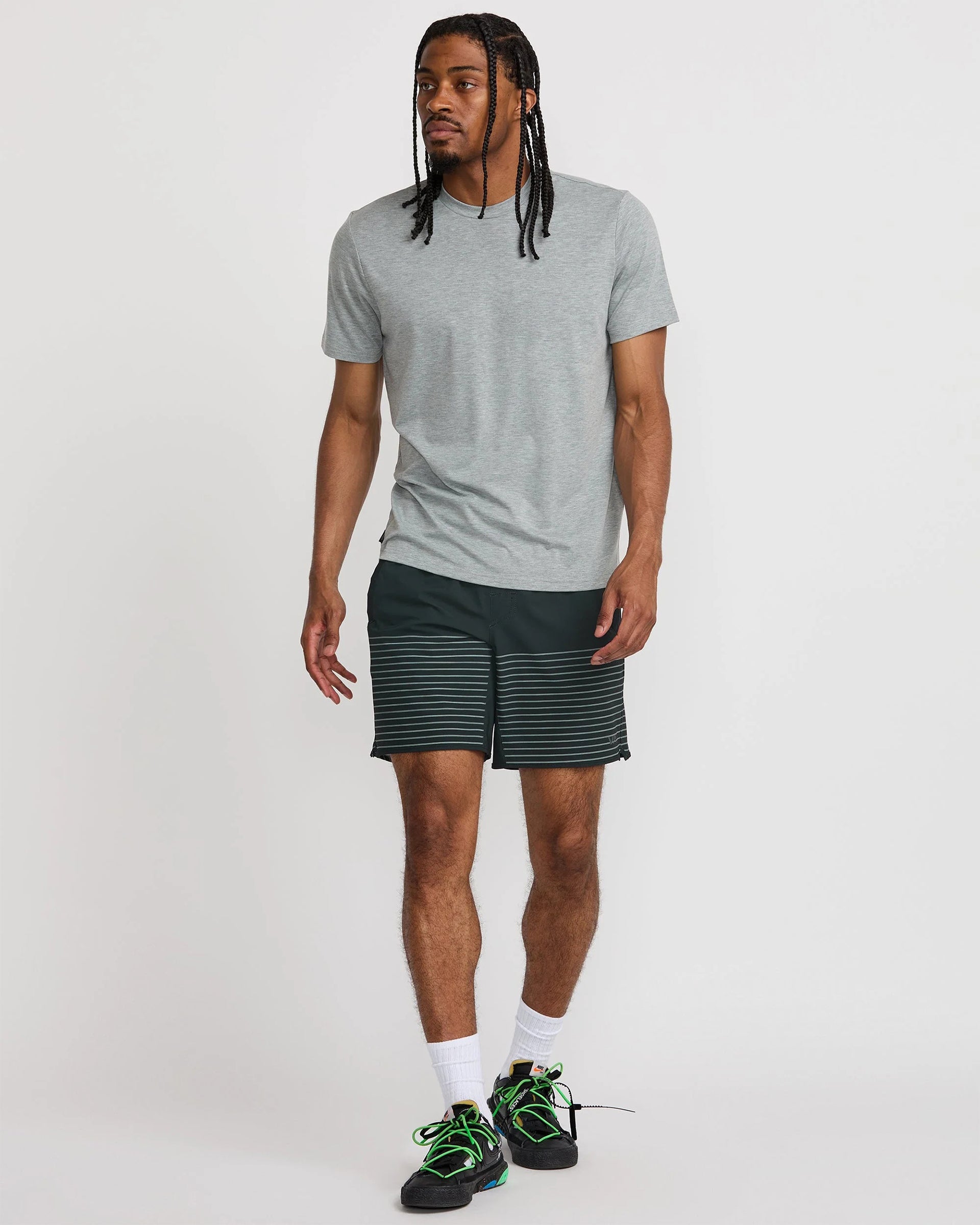 RVCA Yogger Stretch 17" Short - Black Stripe