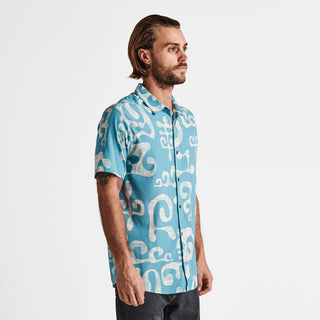 Roark Men's Bless Up Mechanical Short Sleeve Stretch Shirt