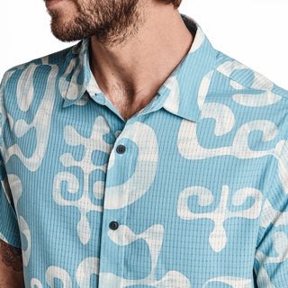Roark Men's Bless Up Mechanical Short Sleeve Stretch Shirt