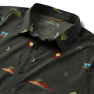 Roark Men's Bless Up Mechanical Short Sleeve Stretch Shirt