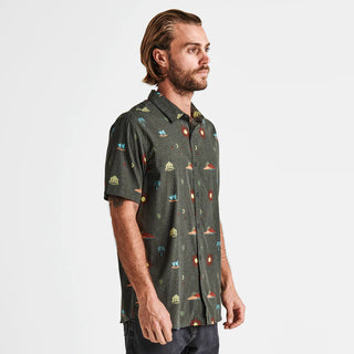 Roark Men's Bless Up Mechanical Short Sleeve Stretch Shirt