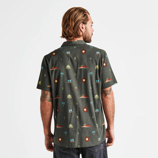 Roark Men's Bless Up Mechanical Short Sleeve Stretch Shirt