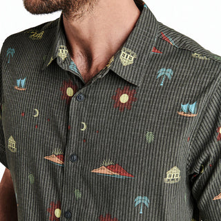 Roark Men's Bless Up Mechanical Short Sleeve Stretch Shirt