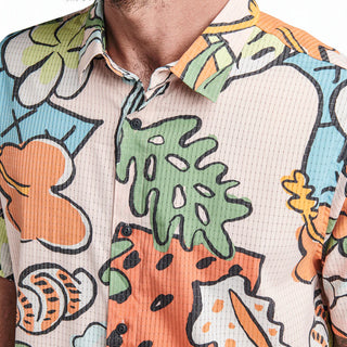 Roark Men's Bless Up Mechanical Short Sleeve Stretch Shirt