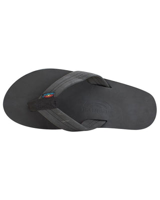 Rainbow Men's Premier Leather Single Layer Arch Sandals - Premier Black
