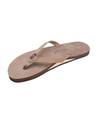 Rainbow Women's Single Arch Narrow Strap Sandals - Dark Brown