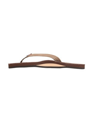 Rainbow Women's Single Arch Narrow Strap Sandals - Dark Brown