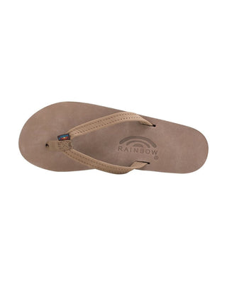 Rainbow Women's Single Arch Narrow Strap Sandals - Dark Brown
