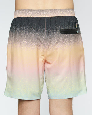 17" Repeater Print Boardshorts - Black