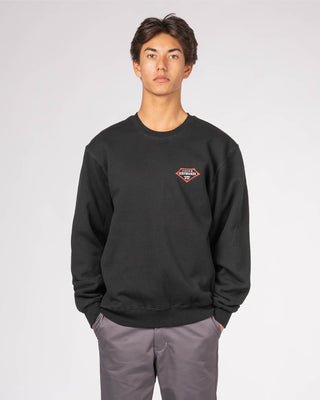 Retro Lam Classic Crewneck Pullover Sweatshirt - Black