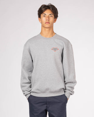 Retro Lam Classic Crewneck Pullover Sweatshirt - Heather Grey