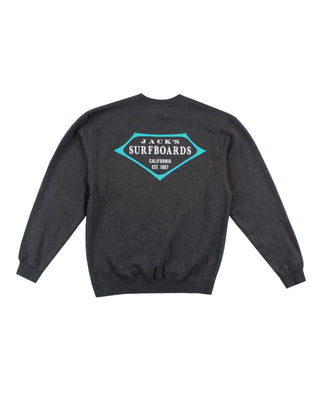 Jacks Surfboard Retro Lam Crewneck Pullover
