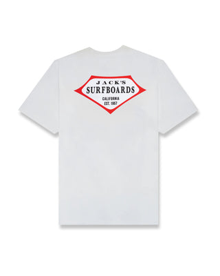 Retro Lam S/S Classic Tee - White/Red Logo