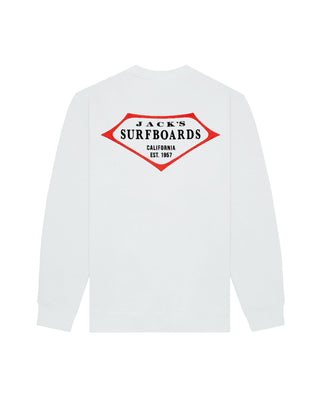 Retro Lam Summer Series Crewneck Sweatshirt - White