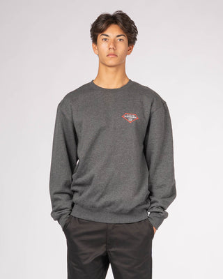 Retro Lam Crewneck Pullover - Charcoal Heather