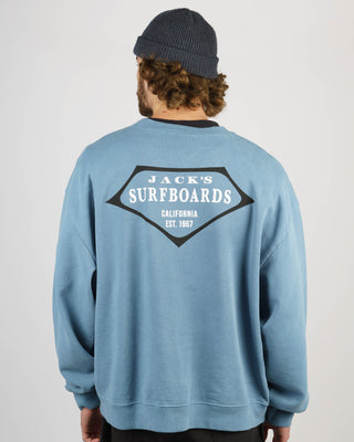 Retro Lam Heavyweight Crewneck - Blue