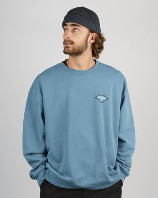 Retro Lam Heavyweight Crewneck - Blue