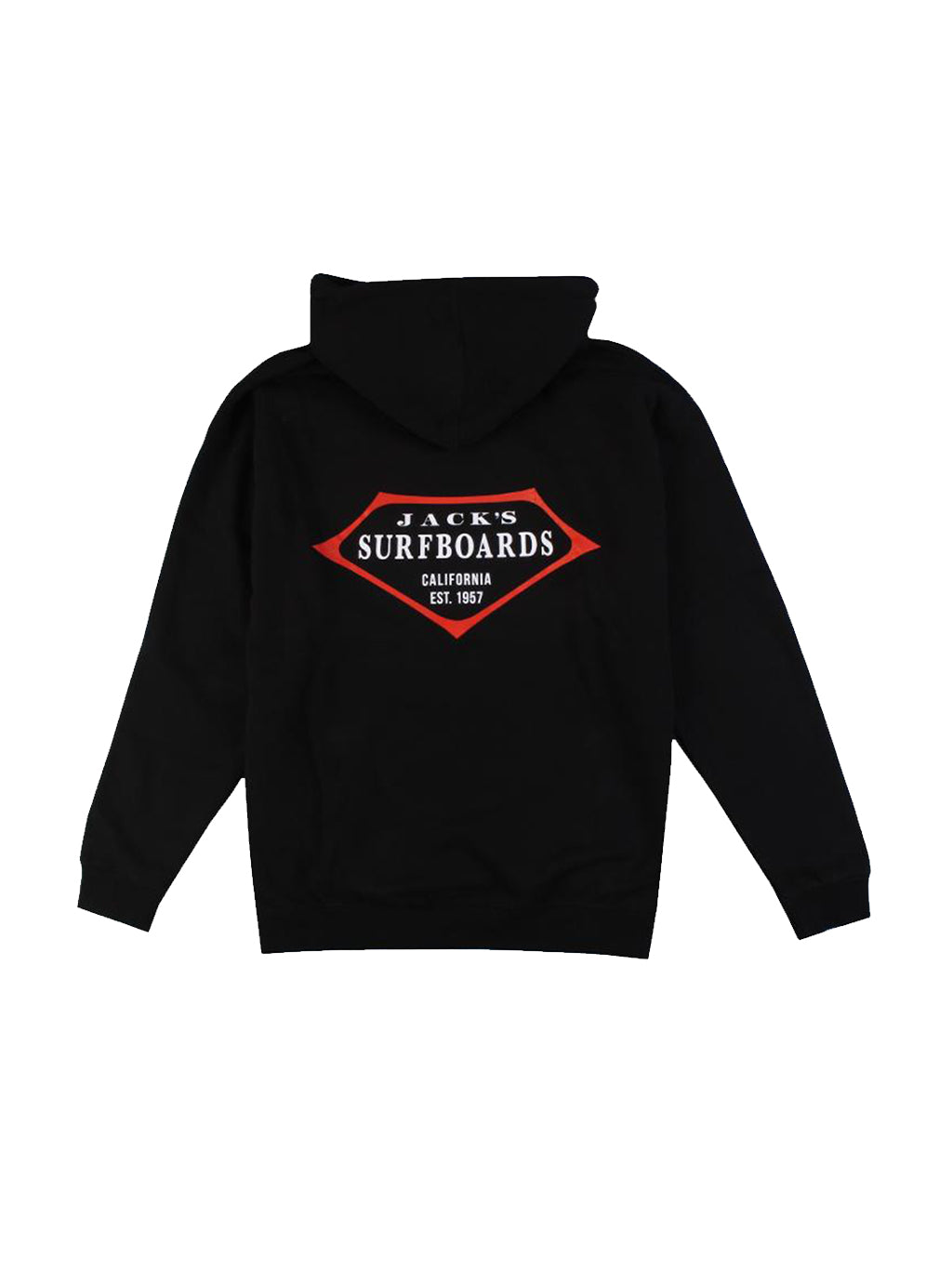 Retro Lam Pullover Hoodie - Jack's Surfboards - Black