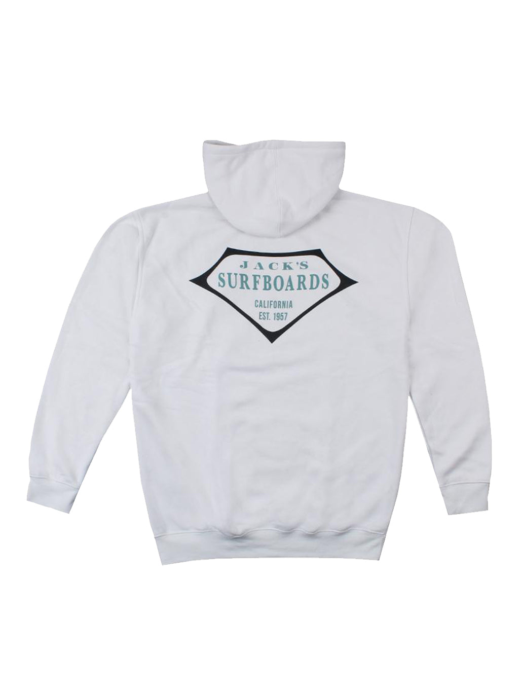 Retro Lam Pullover Hoodie  - White