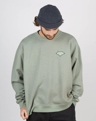 Retro Lam Heavyweight Crewneck - Sage