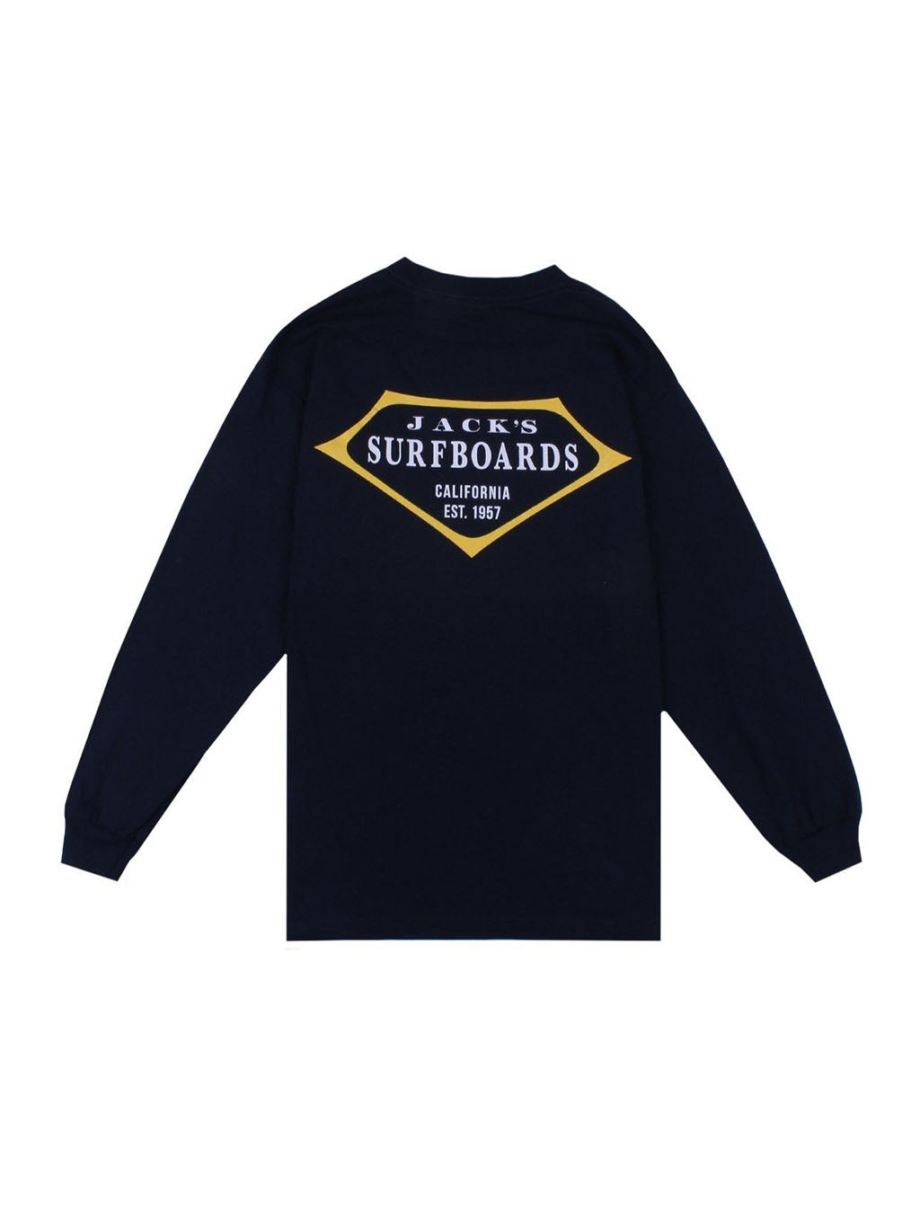 Jack's Surfboards Retro Lam Long Sleeve Tee - Navy