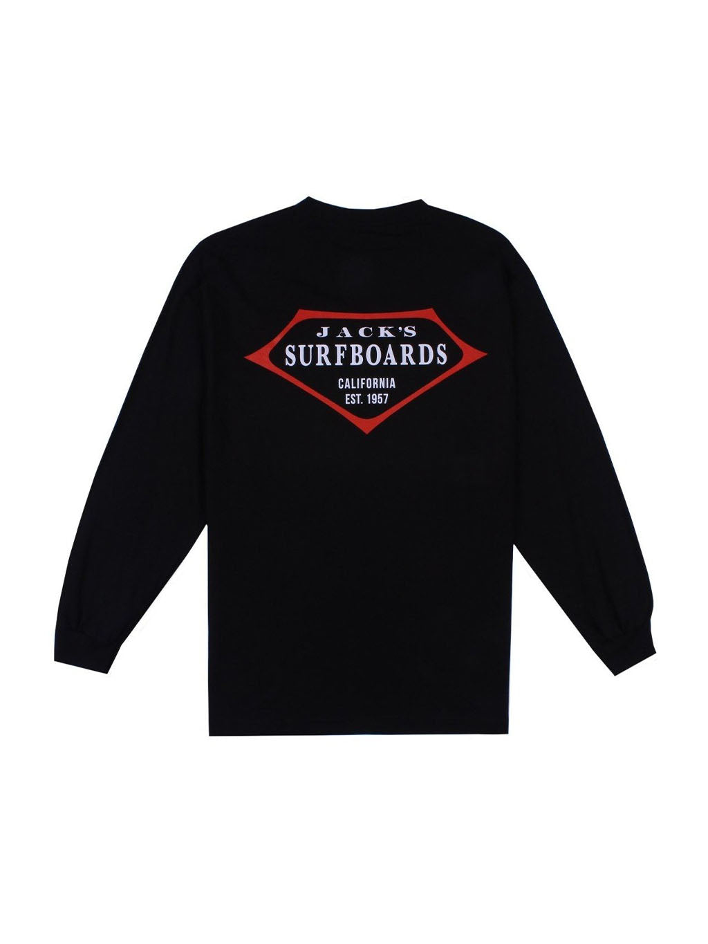 Jack's Surfboards Retro Lam Long Sleeve Tee - Black