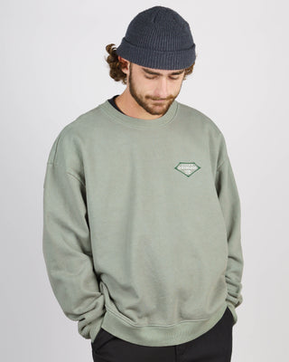 Retro Lam Heavyweight Crewneck - Sage