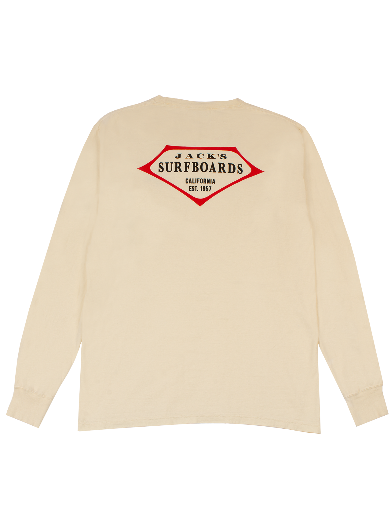 Jack's Men's Retro Lam Vintage Wash L/S- Cream