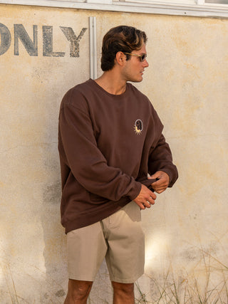 Revive Crewneck Sweatshirt - Brown
