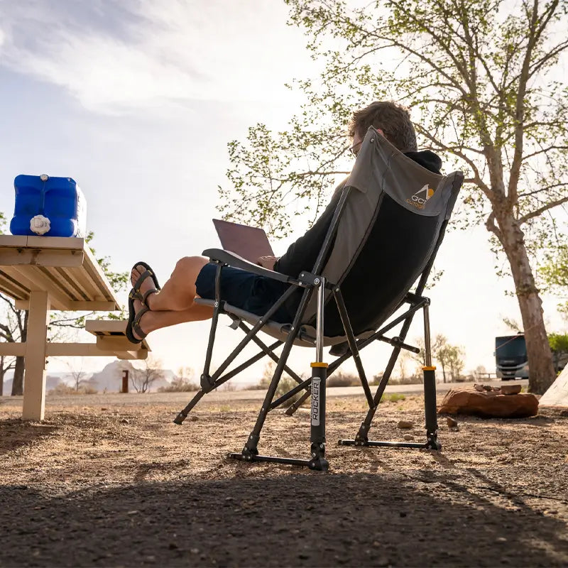GCI Outdoor RoadTrip Rocker™ Chair - Mercury Gray