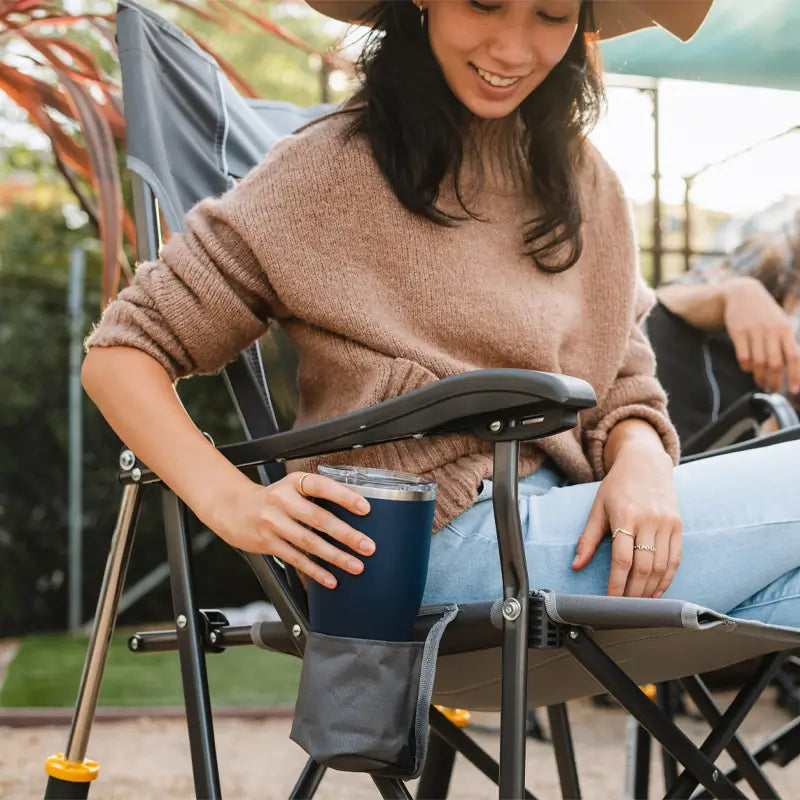GCI Outdoor RoadTrip Rocker™ Chair - Mercury Gray