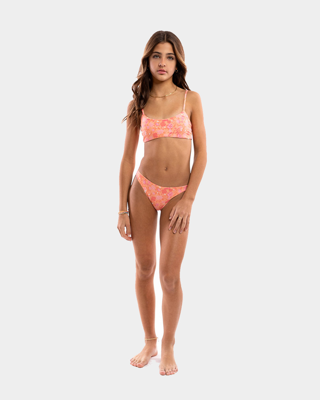 Rose Swimsuit Set - Apricot