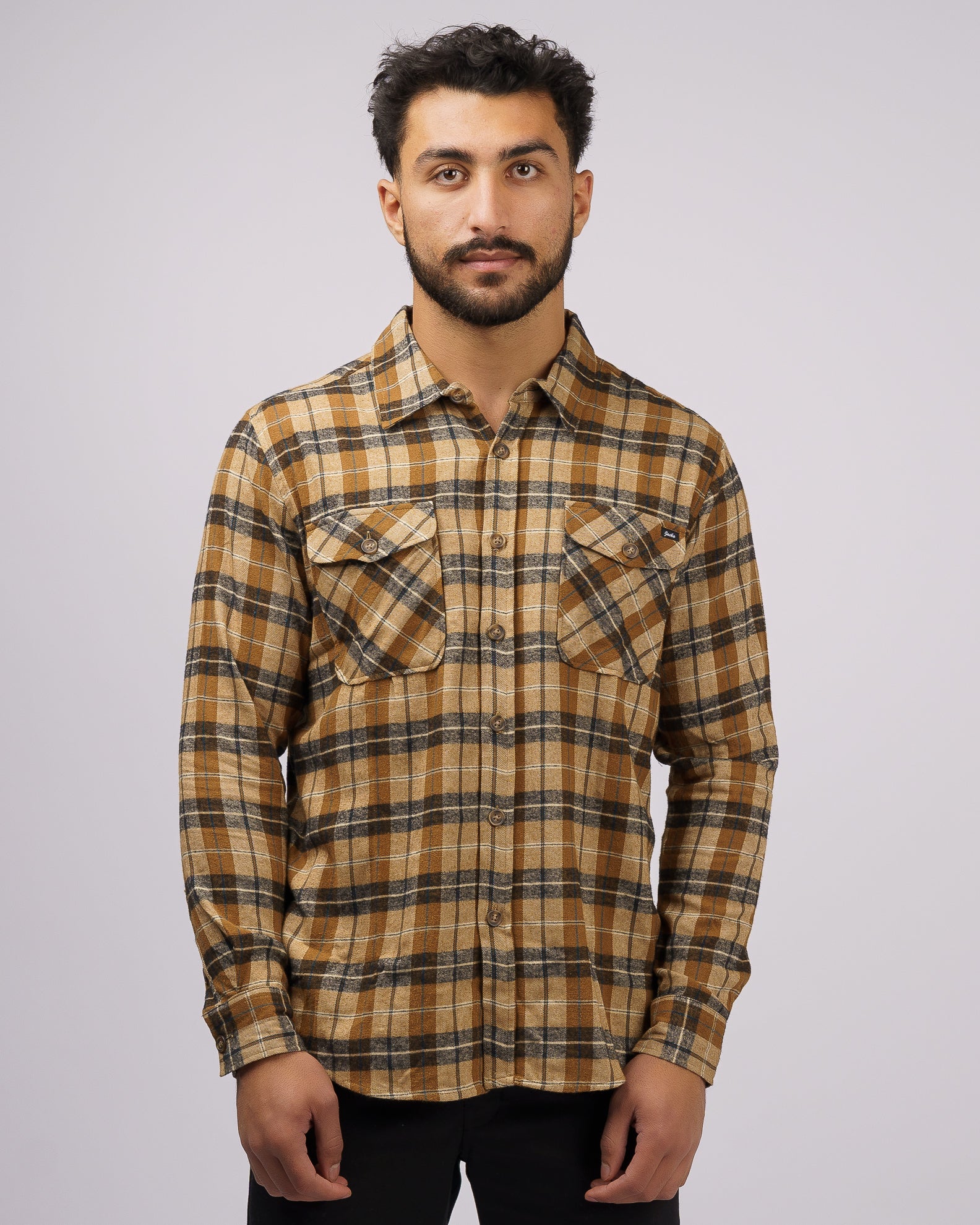 Ruffin L/S Flannel - Gold 