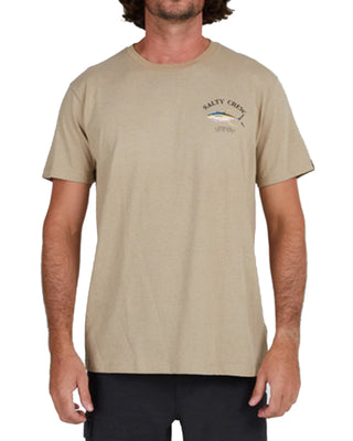 Salty Crew Men's Ahi Mount Short Sleeve Tee - Khaki Heather