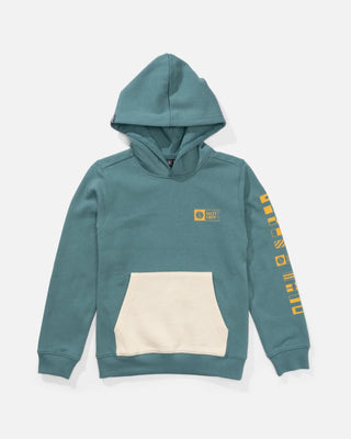 Salty Crew Boy's Alpha Color Block Fleece Hood - Hydro